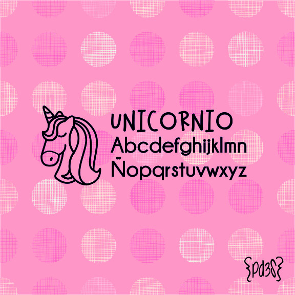 Sello textil y papel UNICORNIO 2