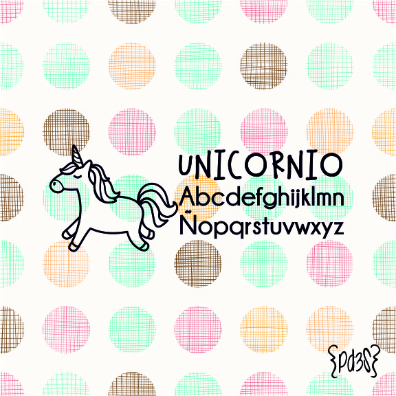 Sello textil y papel UNICORNIO