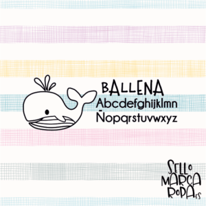 Sello marca ropa ballena