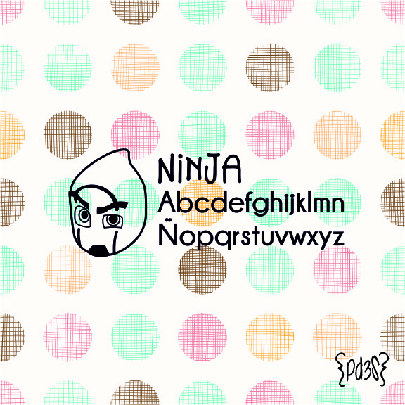 Sello textil y papel NINJA