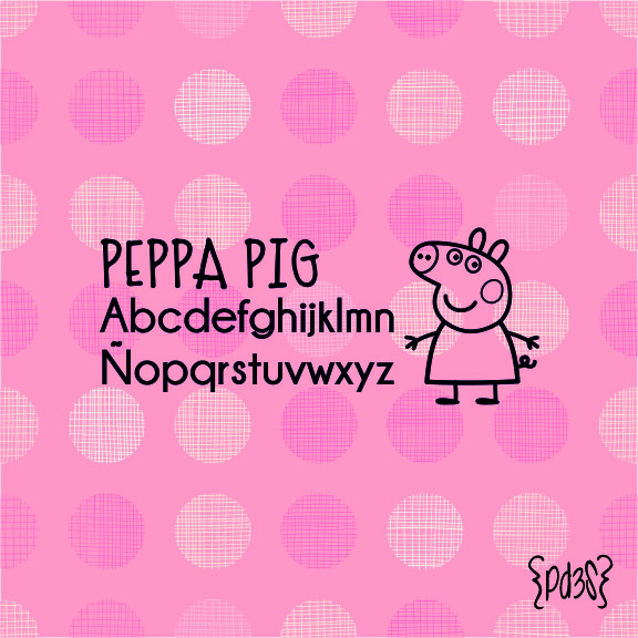 Sello texto y papel PEPPA