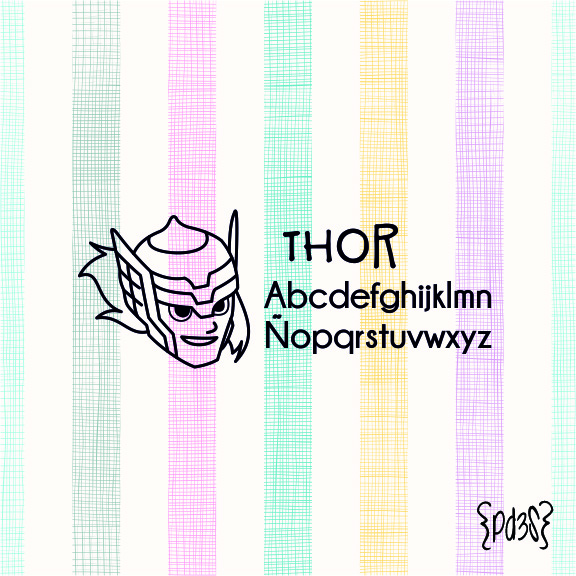 Sello textil y papel THOR