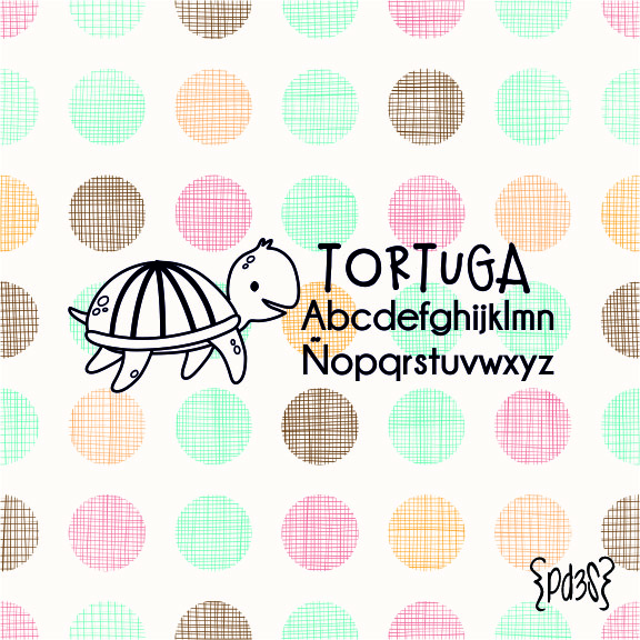 Sello textil y papel TORTUGA